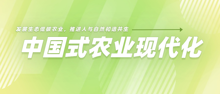 發(fā)展生態(tài)低碳農(nóng)業(yè)，推進(jìn)人與自然和諧共生的中國式農(nóng)業(yè)現(xiàn)代化